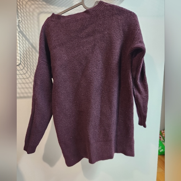 Wilfred Free large (Aritzia) brand burgundy rich color crew neck sweater - Picture 5 of 9
